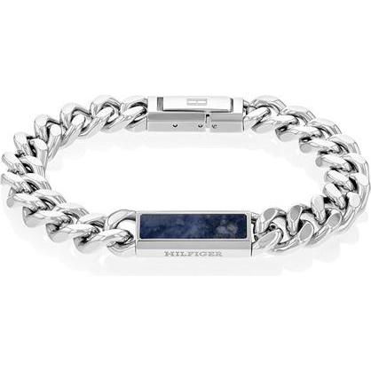 Tommy Hilfiger, Armschmuck, Timeless steel bracelet with sodalite 2790538
