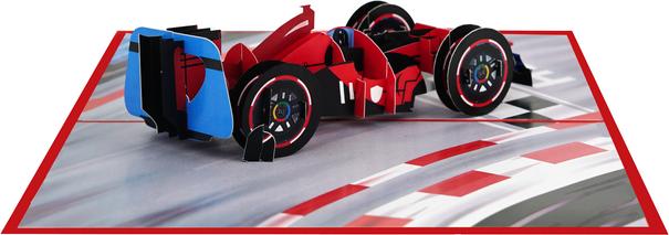Actual product image MU Classic 3D Pop-Up Grusskarte Formel 1 Rennwagen (1 pcs.)