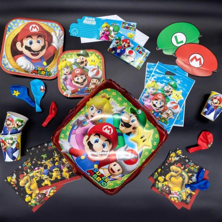 Actual product image Amscan 20 Servietten Super Mario (20 pcs., 33 x 33 cm)