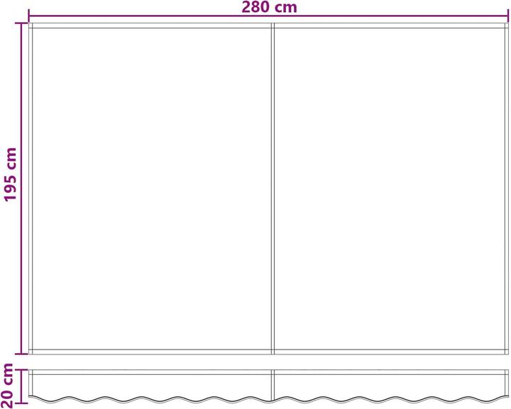 Produktbild vidaXL Einziehbare Markise (2 m)
