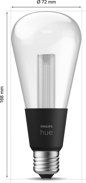 Produktbild Philips Hue White & Color Ambiance Lightguide Giant Edison (E27, 6.80 W, 500 lm, 1 x, G)