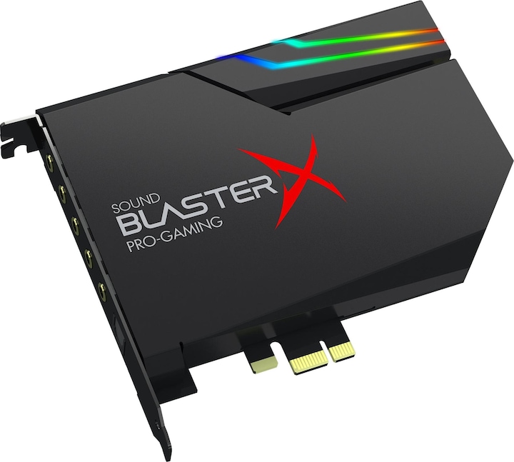 Creative Sound BlasterX AE-5 Plus Scheda audio da gioco ad alta risoluzione / DAC - RGB, PCIe (PCI-E x1)