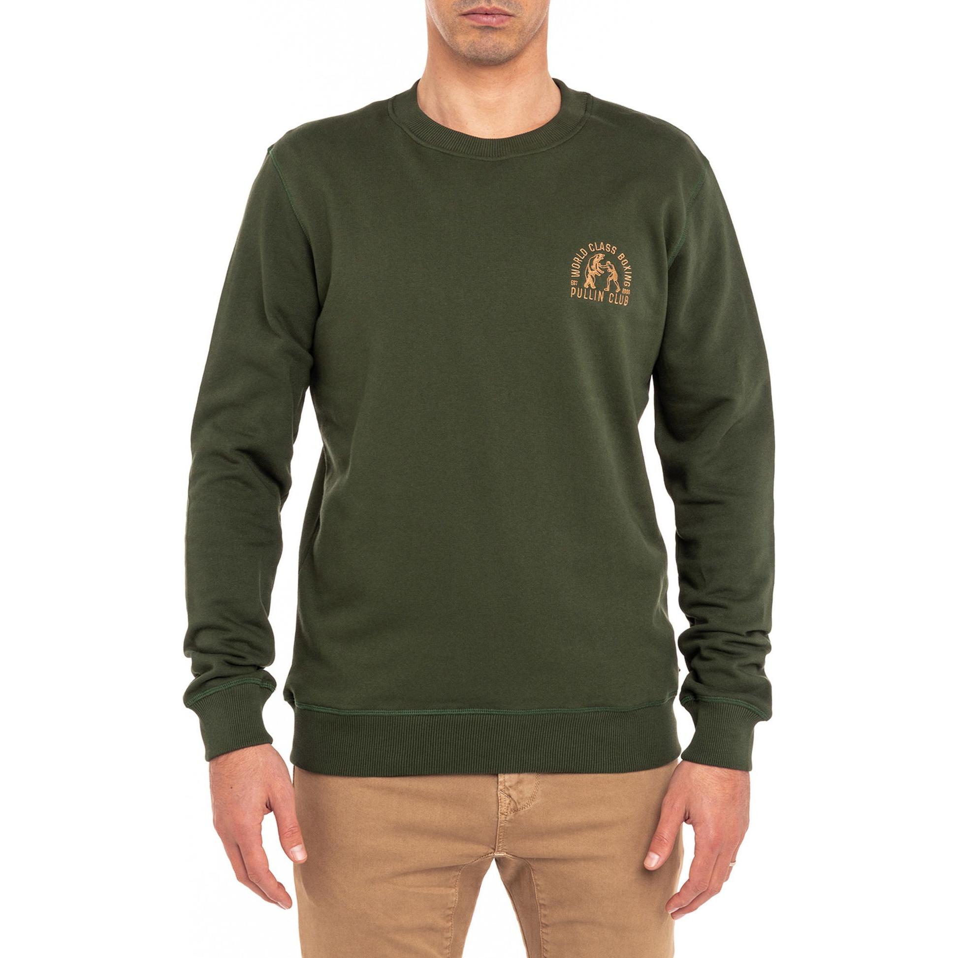Pullin, Herren, Pullover, weathirt boxing, Grün, (S)