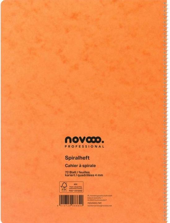 Produktbild Novooo Spiralheft assortiert (A4, Kariert, Weicher Einband)