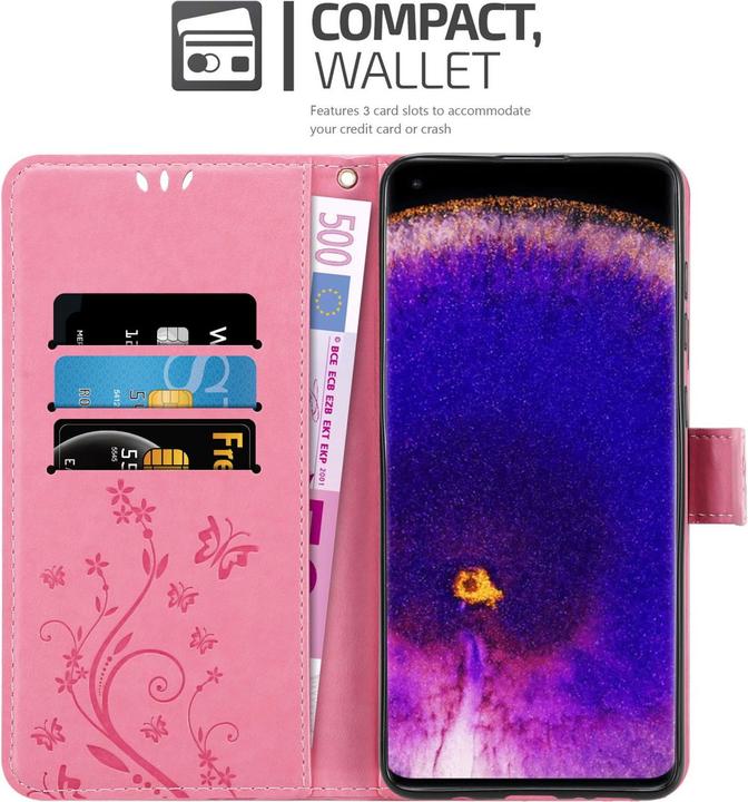 Produktbild Cadorabo Flower Book Hülle für Oppo FIND X5 PRO (Oppo Find X5 Pro)