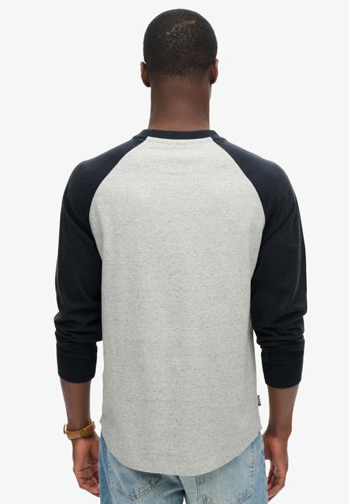 Produktbild Superdry Essential Baseball-Oberteil mit langen Ärmeln und Logo (XXL)