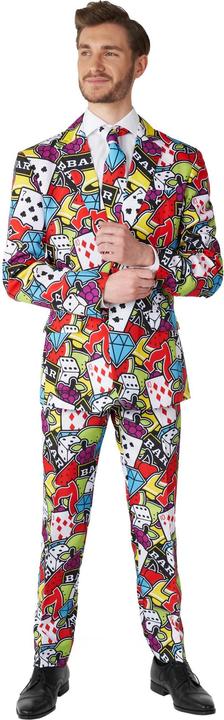 OppoSuits Costume da festa con icone del casinò
