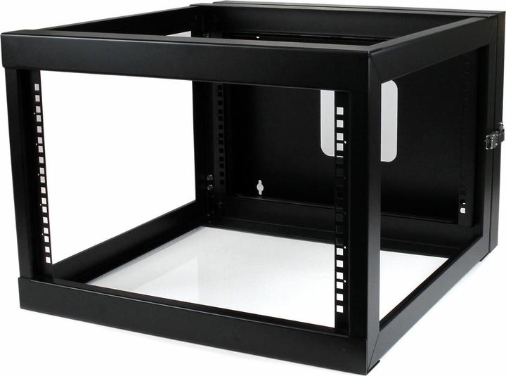 Produktbild StarTech 6HE 22-Zoll offenes Server-Rack für Wandbefestigung, mit Scharnier (6 HE, 19 Zoll Rack)