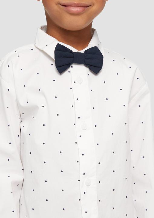 Immagine prodotto S.Oliver Hemd Baumwollhemd mit Minimalprint und abnehmbarer Fliege (104, 110)