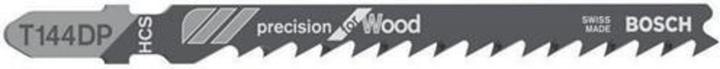 Bosch Professional Zubehör PRO Wood precise T144DP Stichsägeblatt, 100 mm, 5-tlg.