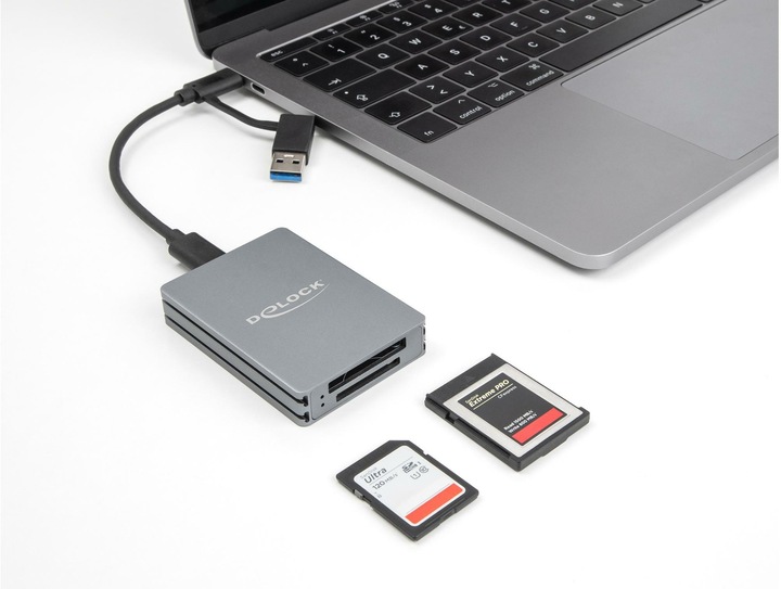 Produktbild Delock Card Reader für SD und CFexpress Typ B (USB 3.2 Gen 2, USB-C)