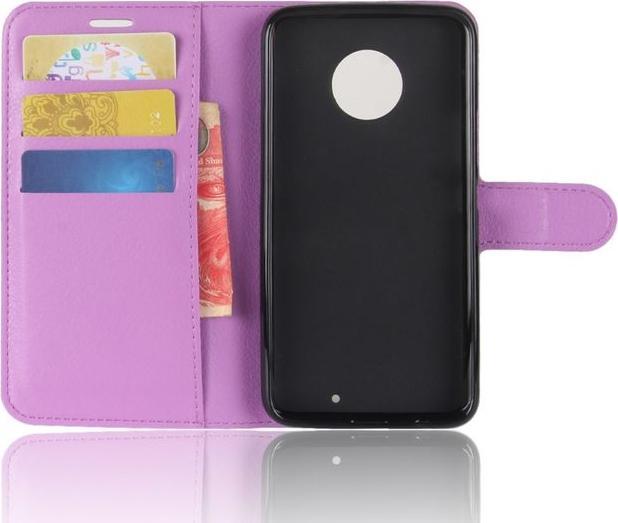 Produktbild MU Classic Klassische Leder Hülle mit Litchitextur (Motorola Moto X4)