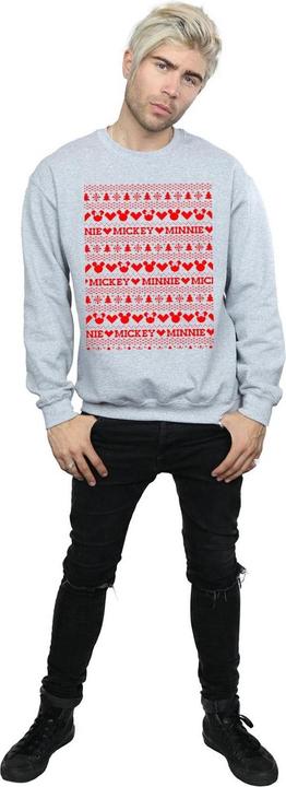 Immagine prodotto Disney Mickey And Minnie Christmas Fair Isle Felpa Uomo (S)