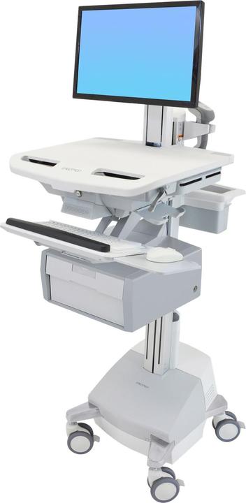 Ergotron carrello con LCD-Pivot, StyleView, alimentato a SLA, 1 cassetto alto, 24 pollici, regolabile