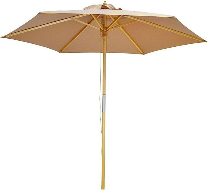 Immagine prodotto ProGarden Parasol Ogrodowy Drewniany 250cm Składany Piaskowy