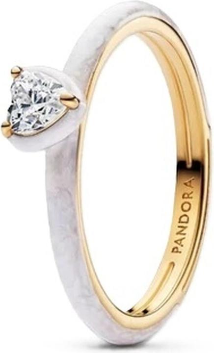 Produktbild Pandora ME Weisses Chakra Herz Ring (48, 8)