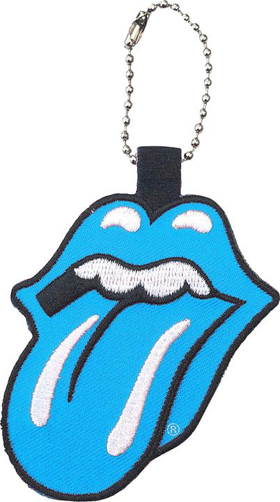 Actual product image The Rolling Stones Classic Tongue Double Sided Patch Keyring