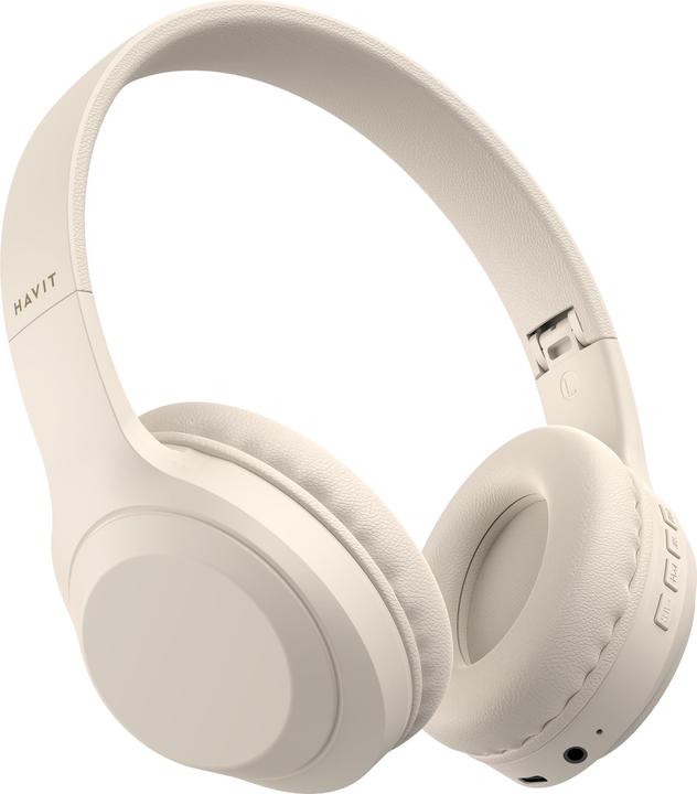Actual product image Havit H628BT Headphones (beige) (10 h, Cable, Wireless)