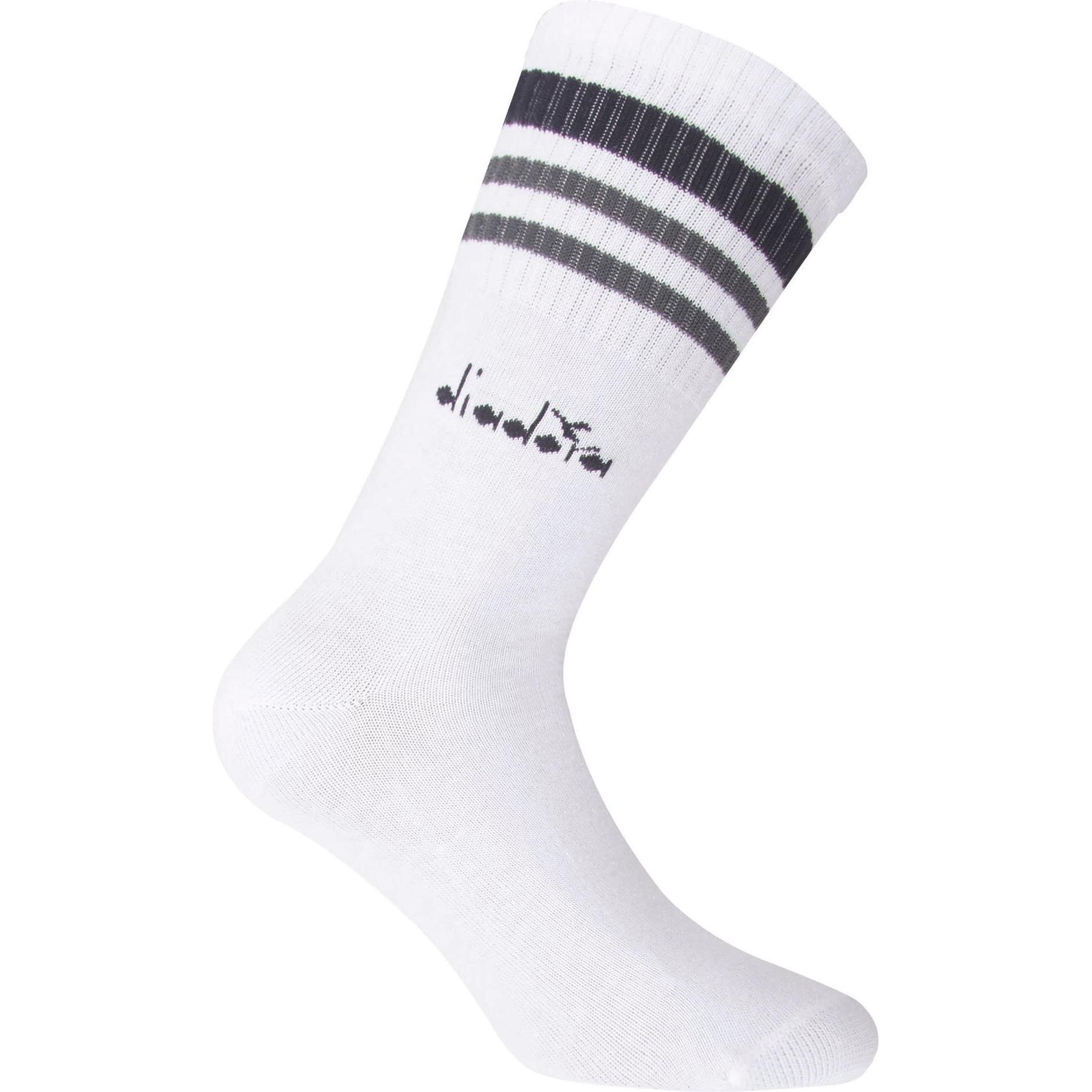 Thumbnail - Diadora, Herren, Socken, Socken Casual Bequem sitzend, Weiss, (12er Pack, 39 - 42)