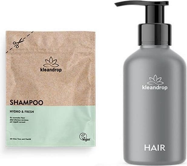 Kleandrop Pulver,Hair Care Starter Set One (Flüssiges Shampoo, 200 ml)