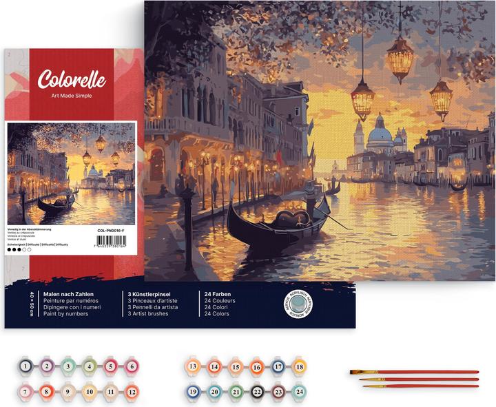 Colorelle Malen nach Zahlen: Venedig in der Abenddämmerung