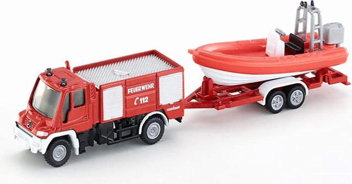 Immagine prodotto Siku Vigili del fuoco dell'Unimog con barca