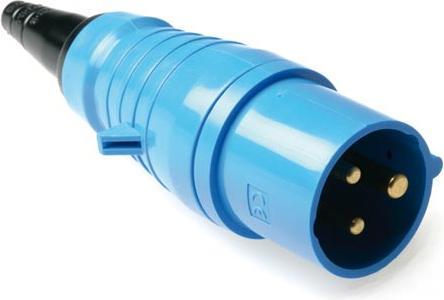 Produktbild Intronics 3 pole CEE Power Connector 16A 230V in Blue (CEE 16/3)