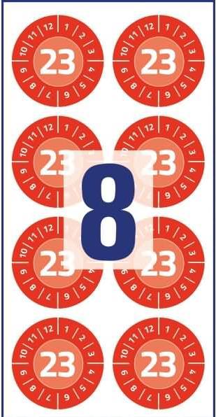 Actual product image Avery Test badges