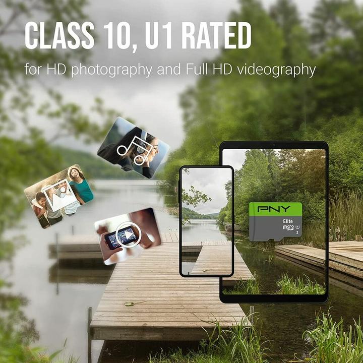Produktbild PNY Elite (32 GB, microSDHC, U1, UHS-I)