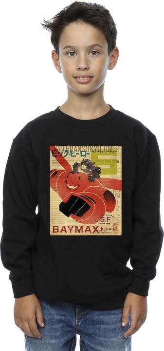 Produktbild Disney Big Hero 6 Baymax Flying Baymax Newspaper Sweatshirt Jungen (116)