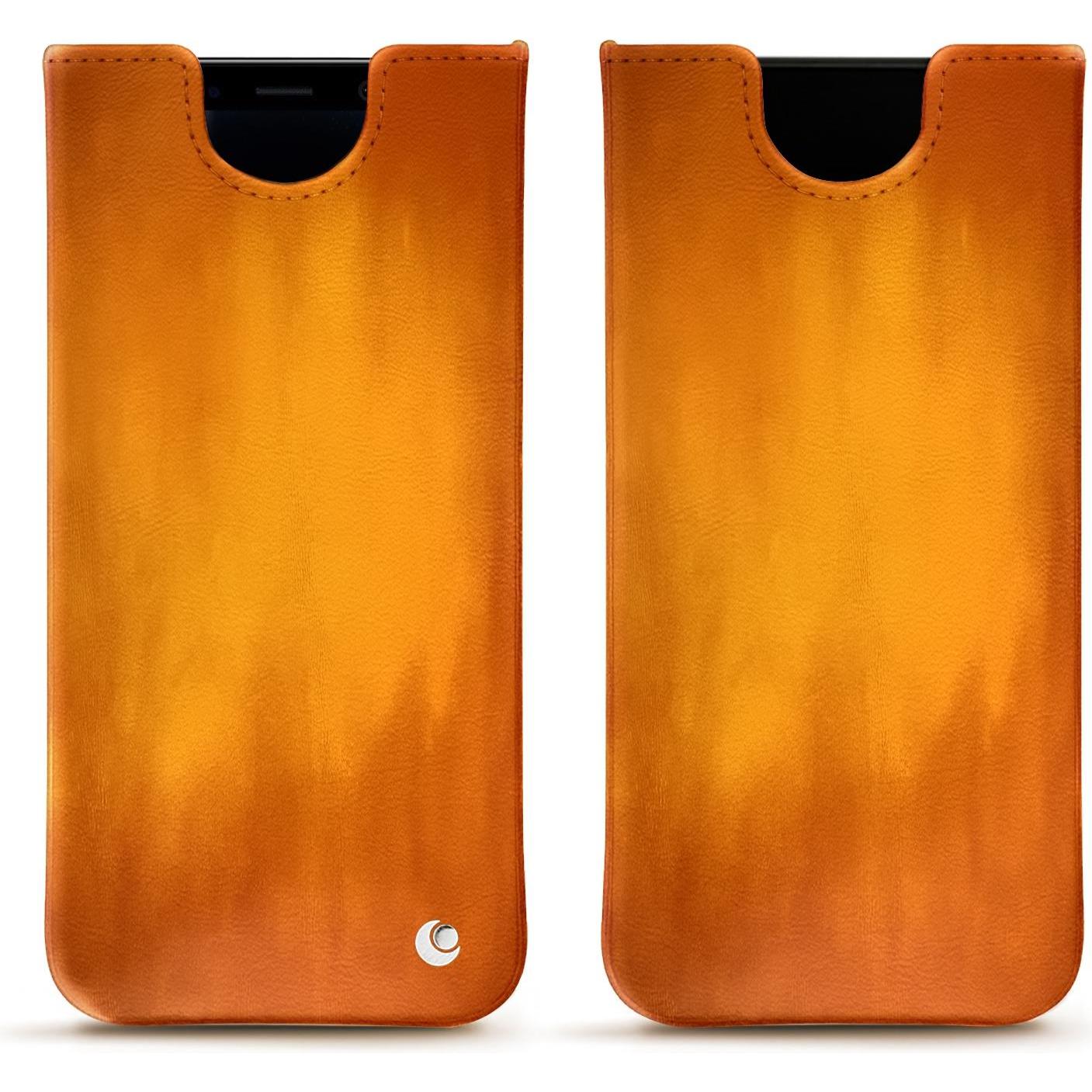 Noreve Lederschutzhülle (Samsung Galaxy S8), Smartphone Hülle, Orange