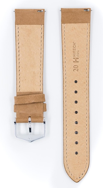 Hirsch Osiris Nubuck (20 mm, Veau, Galaxy Watch 6, Galaxy Watch 6 Pro, Huawei Watch GT 3 Pro (43mm), Polar Unite, Garmin vívoactive 5, Garmin Forerunner 55, Galaxy watch 4 (40mm), Galaxy watch 4 (44mm), Galaxy Watch 5 (44mm), Galaxy Watch 5 Pro)
