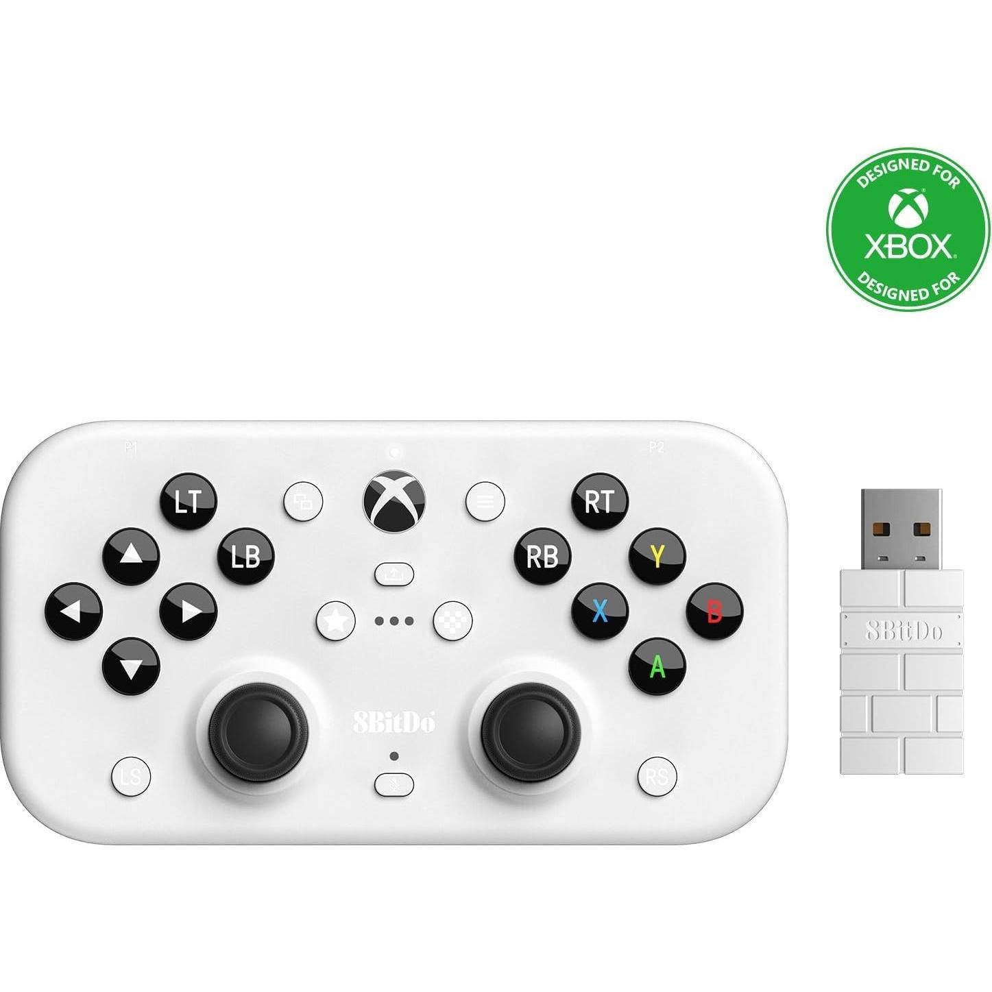 8bitdo Lite SE 2.4G Wireless (Xbox Series X, Xbox Serie S, Xbox One X, Xbox One S, Windows), Controller gaming, Bianco