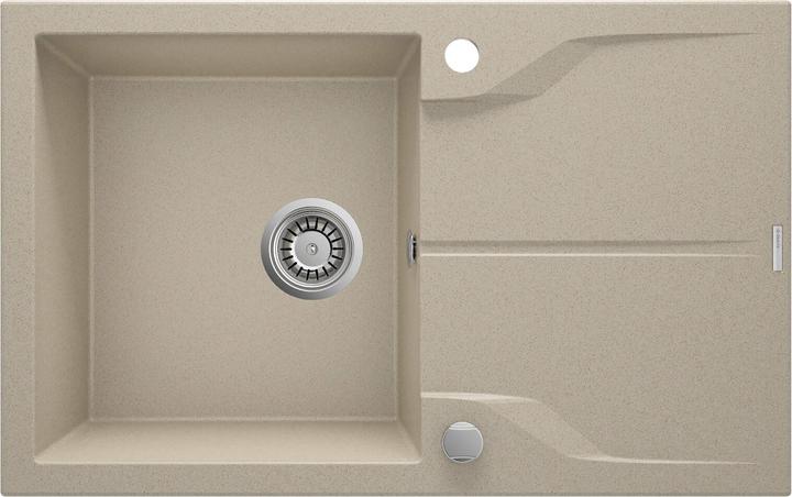 Productafbeelding Deante 1-bowl granieten gootsteen met afdruipvlak (64 cm, 50 cm)