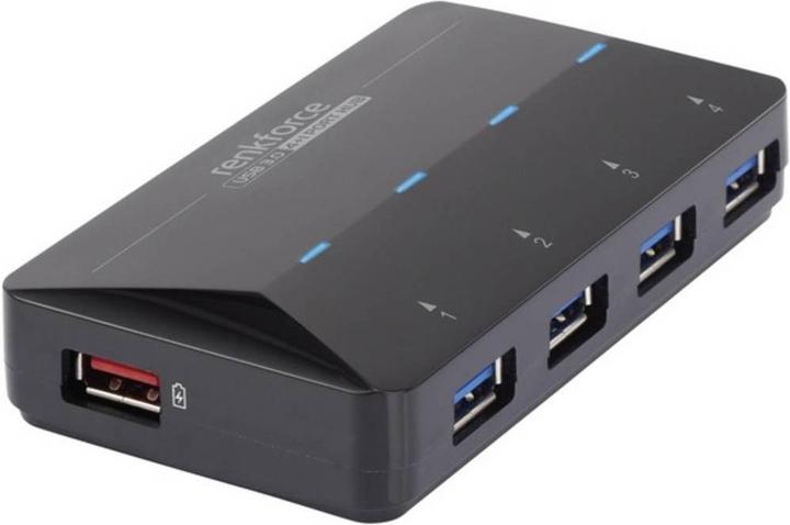 Renkforce 4+1 Port USB 3 Charging Hub (USB-B, 5 Ports)
