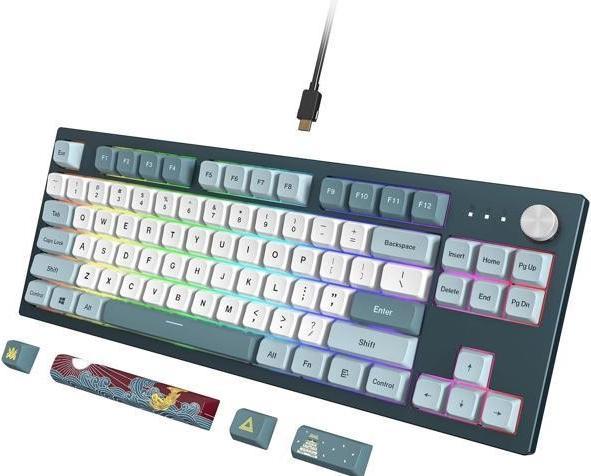 Produktbild Montech MKey TKL Freedom Gaming Tastatur - Gateron Yellow (US) (US, Kabelgebunden)