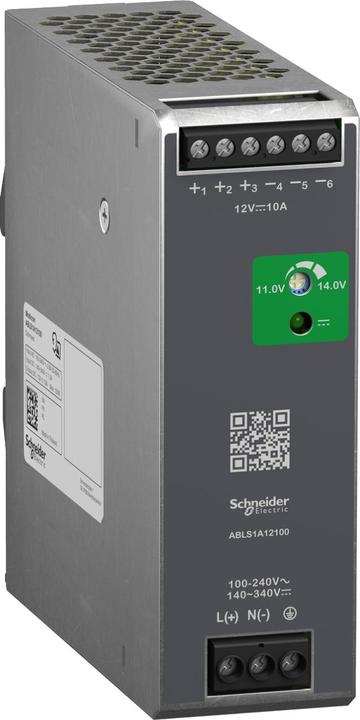 Produktbild Schneider Electric Netzteil für DIN-Schiene, 86%, 12V, 10A, 120W, Einstellbar