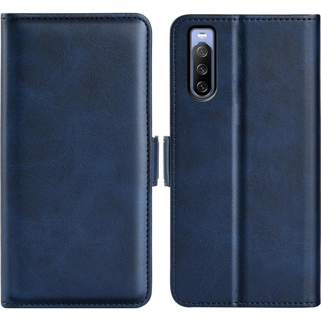 Thumbnail - Screenguard Sony Xperia 10 IV CardLounge Lederhülle (Sony Xperia 10 IV), Smartphone Hülle, Blau