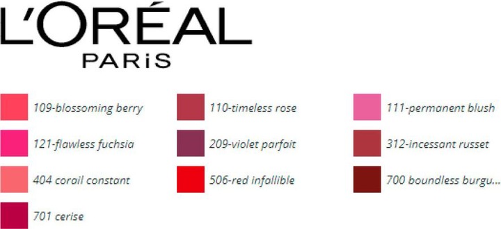 Nährwerte und Zutaten L'Oréal Paris Infaillible (312 Incessant Russ)