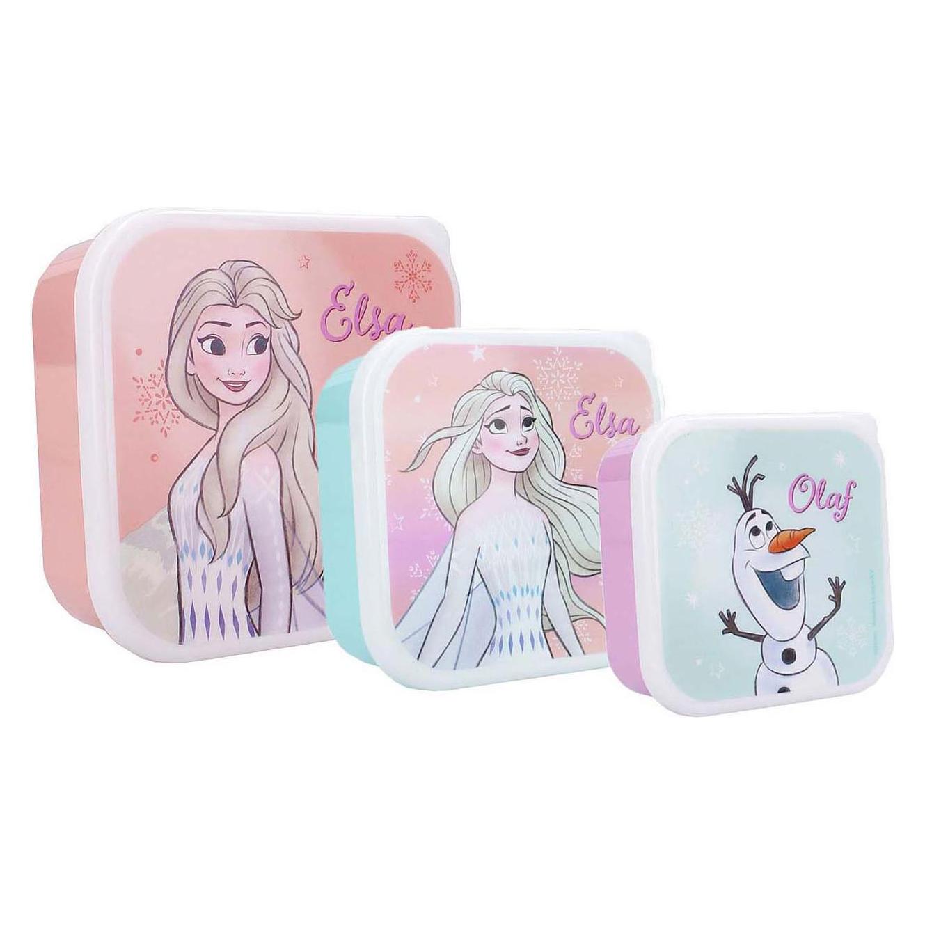 Vadobag Frozen Lunchbox 3-in-1 Laten We Eten!, Lunchpakketten, Veelkleurig