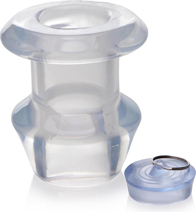 Image du produit Master Series Plug anal transparent creux avec bouchon