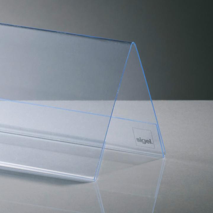 Produktbild Sigel Tischaufsteller Dachform (24 x 9 cm)