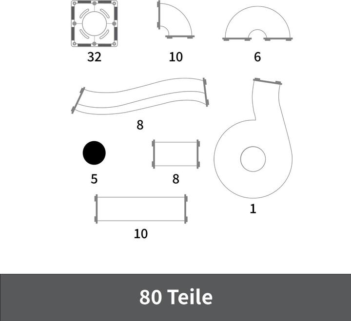 Image du produit Mntl Magnetic Tiles - Ball Run Pack pastel