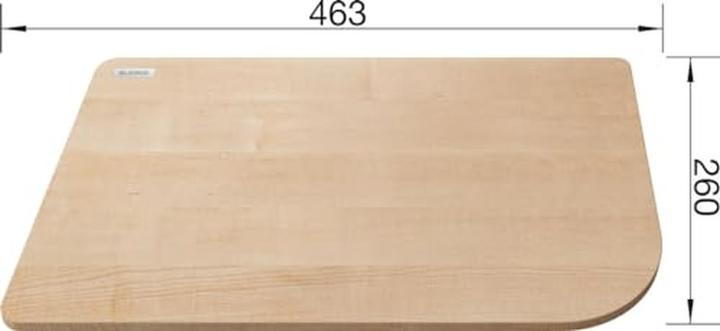 Actual product image Blanco Cutting board made from solid sycamore maple