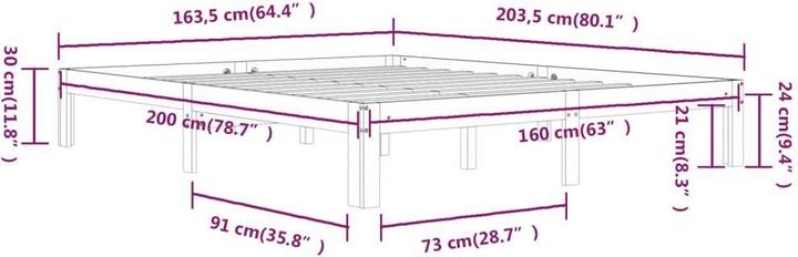 Image du produit vidaXL Bettrahmen (160 x 200 cm)