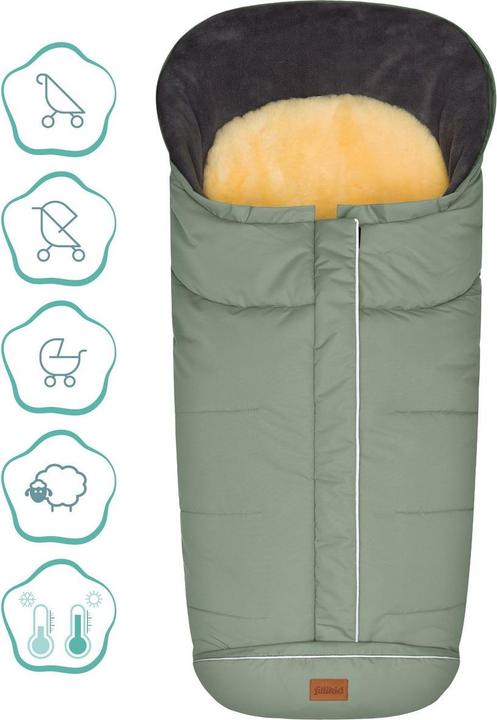 Image du produit Fillikid Fleece-Fusssack Nanga mit Lammfellauflage