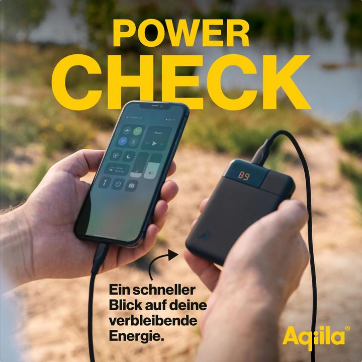 Produktbild Aqiila Powerbird B5B - Powerbank 5000 mAh, 12W - Black (5000 mAh, 12 W, 18.50 Wh)
