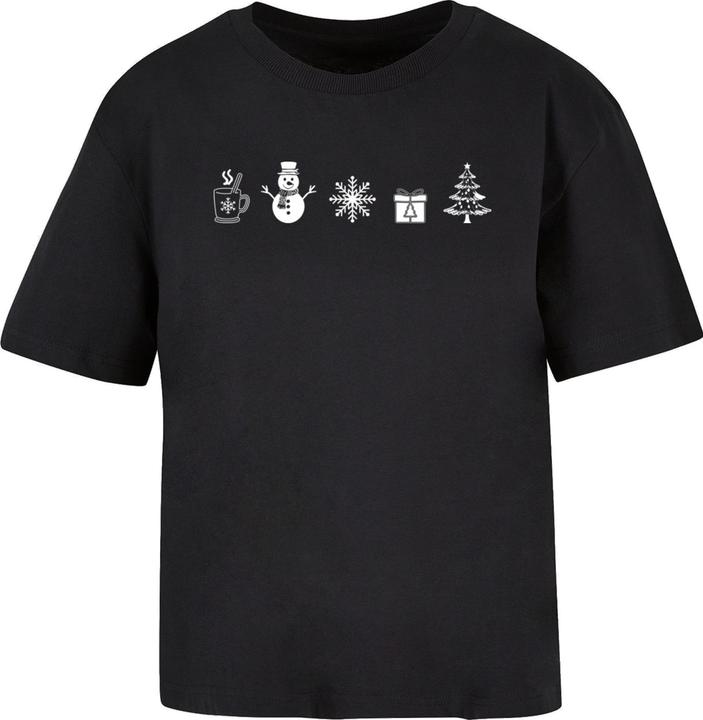 Produktbild Merchcode Ladies Christmas Elements Tee - 181769 (4XL)