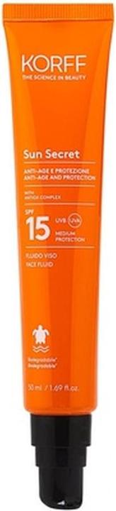 Korff Sun Secret Anti-Aging Face Sun Fluid SPF15 50ml (Sonnencreme, SPF 15, 50 ml)