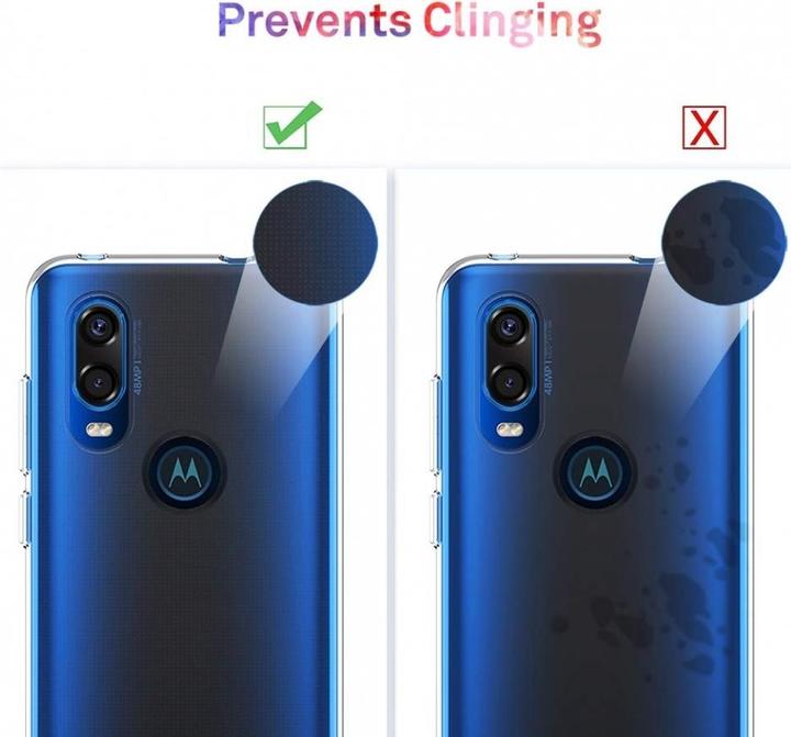 Actual product image Screenguard Motorola One Vision Flexible TPU Clear Case (Motorola One Vision)